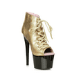 thumbnail image 1 of 709-Zaylee, 7 Inch Peeptoe Shimmer Dancer Boots, 1 of 2