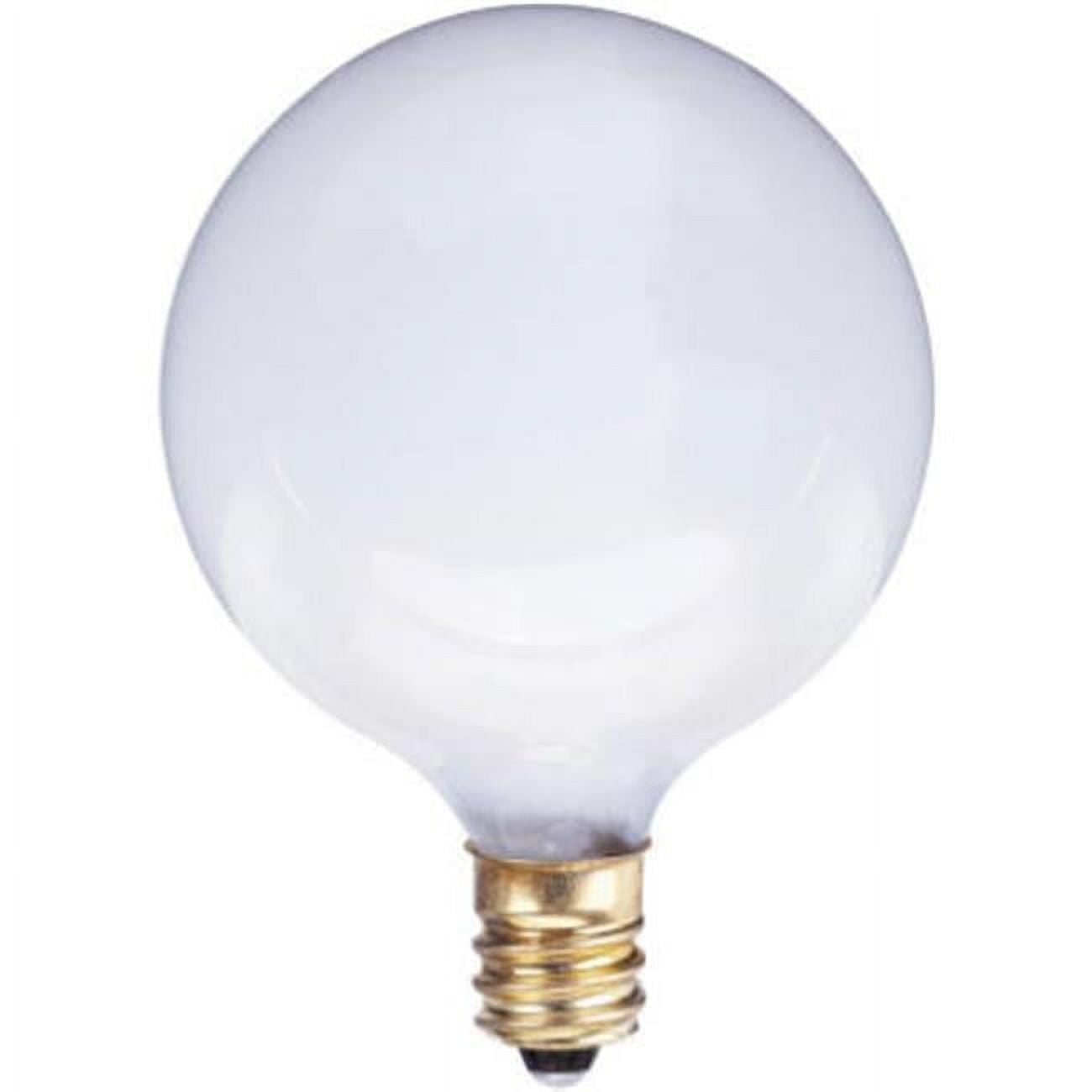 70969 2 Pack, 25 Watts White Globe Light Bulb - Pack Of 10