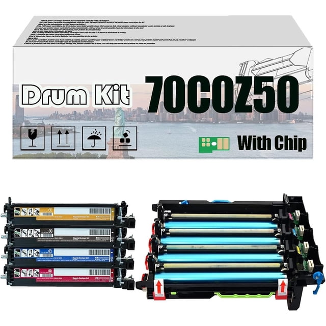 70C0Z50 Imaging Drum Kit, Compatible for Lexmark CS310dn CS310n CS410dn ...