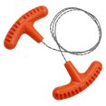 thumbnail image 1 of 70CM Manual Steel Rope Chain Saw String Wire Saw For Survival Gear (Orange), 1 of 9