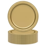 70 Count 7IN Gold Dessert Paper Plates by Way To Celebrate