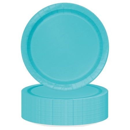 70 Count 7IN Teal Dessert Paper Plates by Way To Celebrate