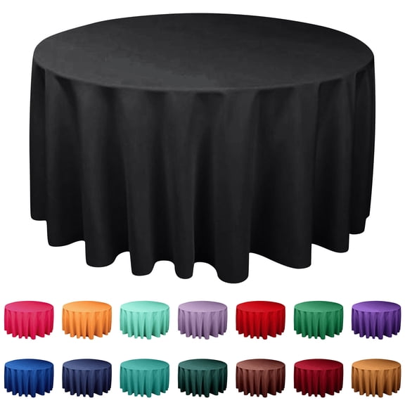70Inch Round Tablecloth Waterproof Stain Resistant Disposable Party Supplies for Indoor Outdoor Events Light Purple