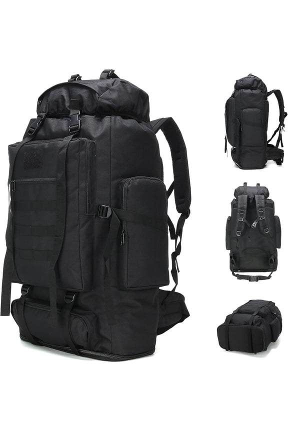 70L/100L Hiking Camping Backpack MOLLE Rucksack Daypack for Traveling