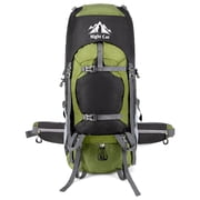 70L Green Camping Hiking Backpack Shoulder Bag Travel Rucksack Without Internal Frame
