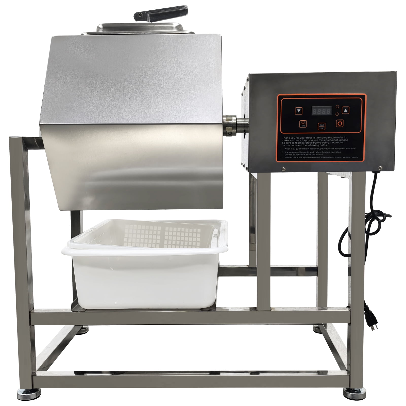 70L Hexagonal Stainless Steel Meat Vegetable Tumbler Marinator Rotatable Marinating Machine