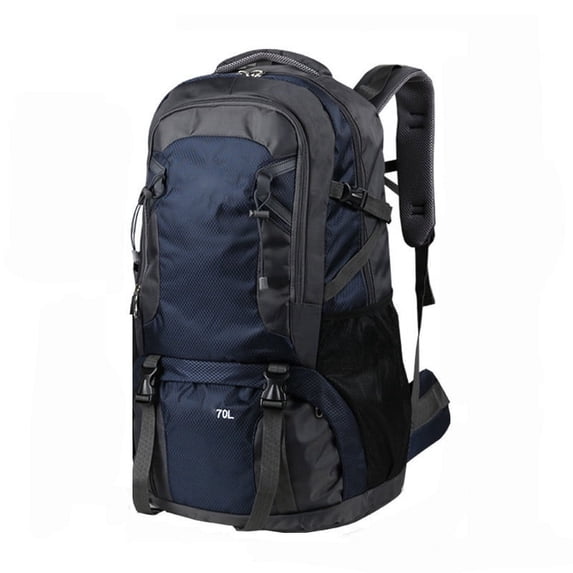 70L Hiking Backpack, Waterproof Large Capacity Hiking Backpack for Camping, Breathable Frameless engineer with Rain Cover for Outdoor Travel