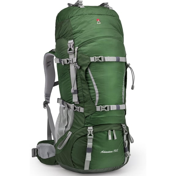 70L Internal Frame Backpack Camping Backpacking Hiking Backpack for Men Women with Rain Cover