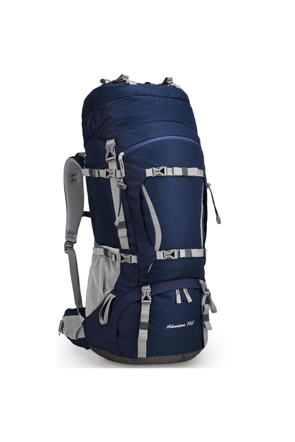 70L Internal Frame Backpack Camping Backpacking Hiking Backpack for Men Women with Rain Cover