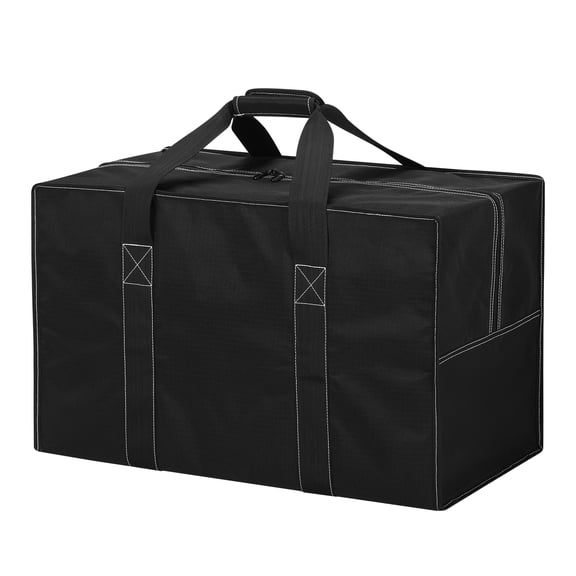 IFARADAY Durable Oversized Expandable Weekender Duffel Bag, 70L Heavy Duty Luggage Storage, Black