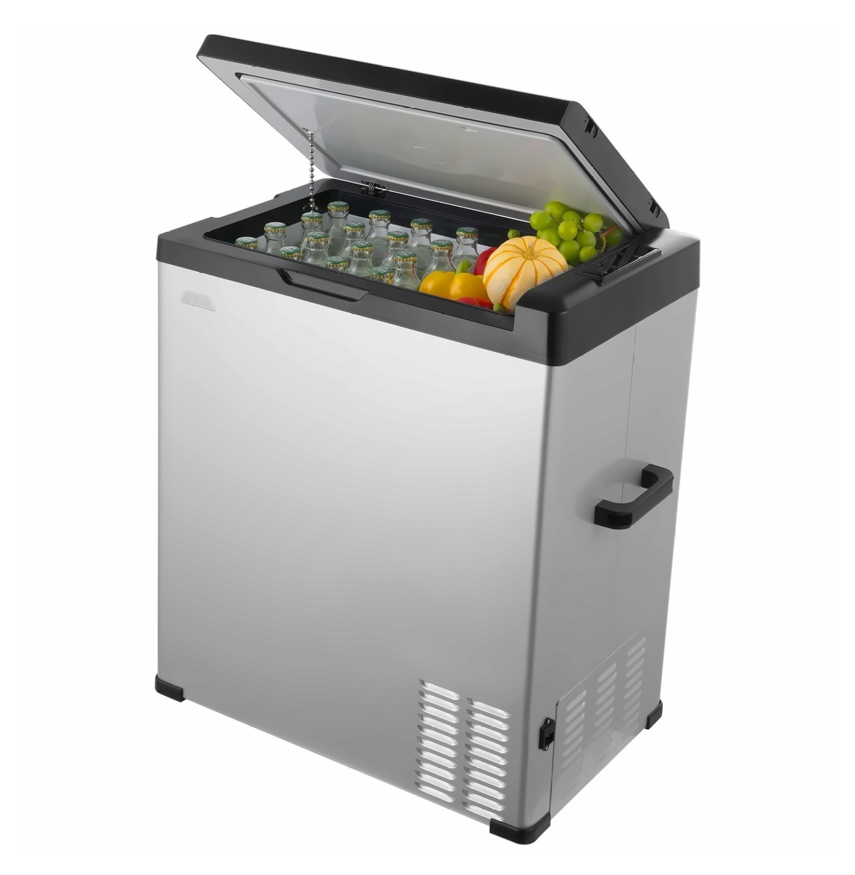 70L Portable Car Refrigerator Freezer, Compressor 12V/24V DC & 110V/240V AC, Rapid Cooling, Single Zone, for Car, RV, Home, Camping