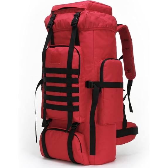 70L Tactical Military-Style Hiking Backpack – Water-Resistant, Lightweight, with Padded Straps and 5 Compartments