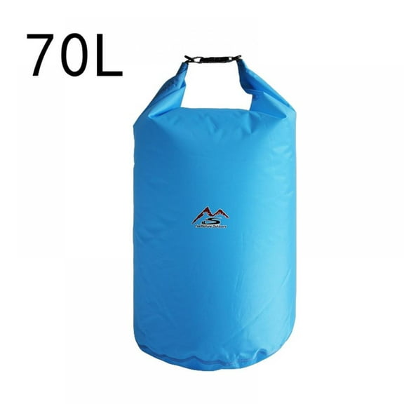 70L Waterproof Ultra Lightweight Dry Bag Dry Sack Roll-Top Closure Compression Sack for Swimming Fishing Boating Rafting Canoeing Kayaking Hiking and Camping