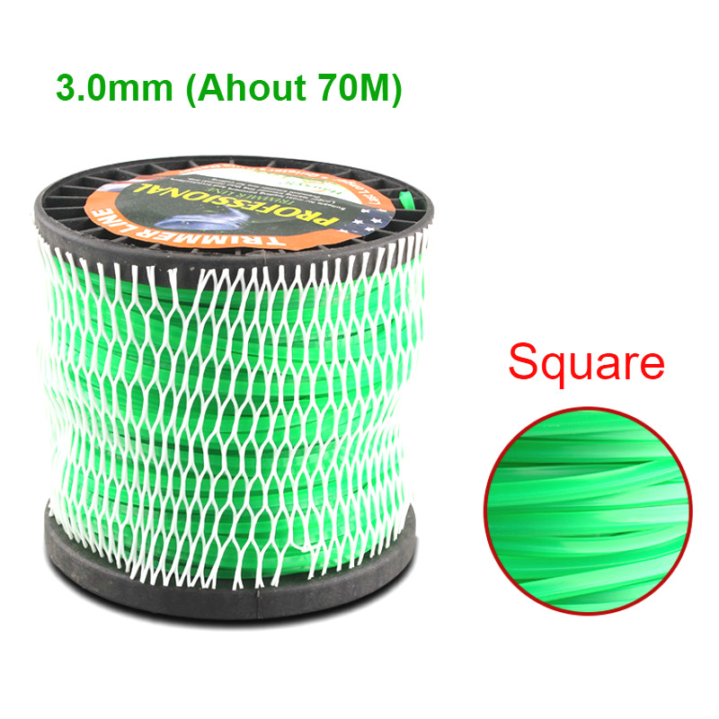 70M85M Nylon Strimmer Line 2.65/3mm Diameter Cord Line Grass Cutting