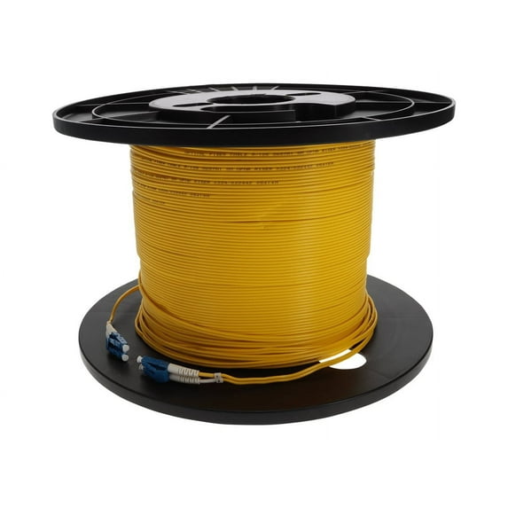 70M LC M/M OS1 YELLOW 2-STRAND FIBER UPC DUPLEX LSZH PATCH CABLE