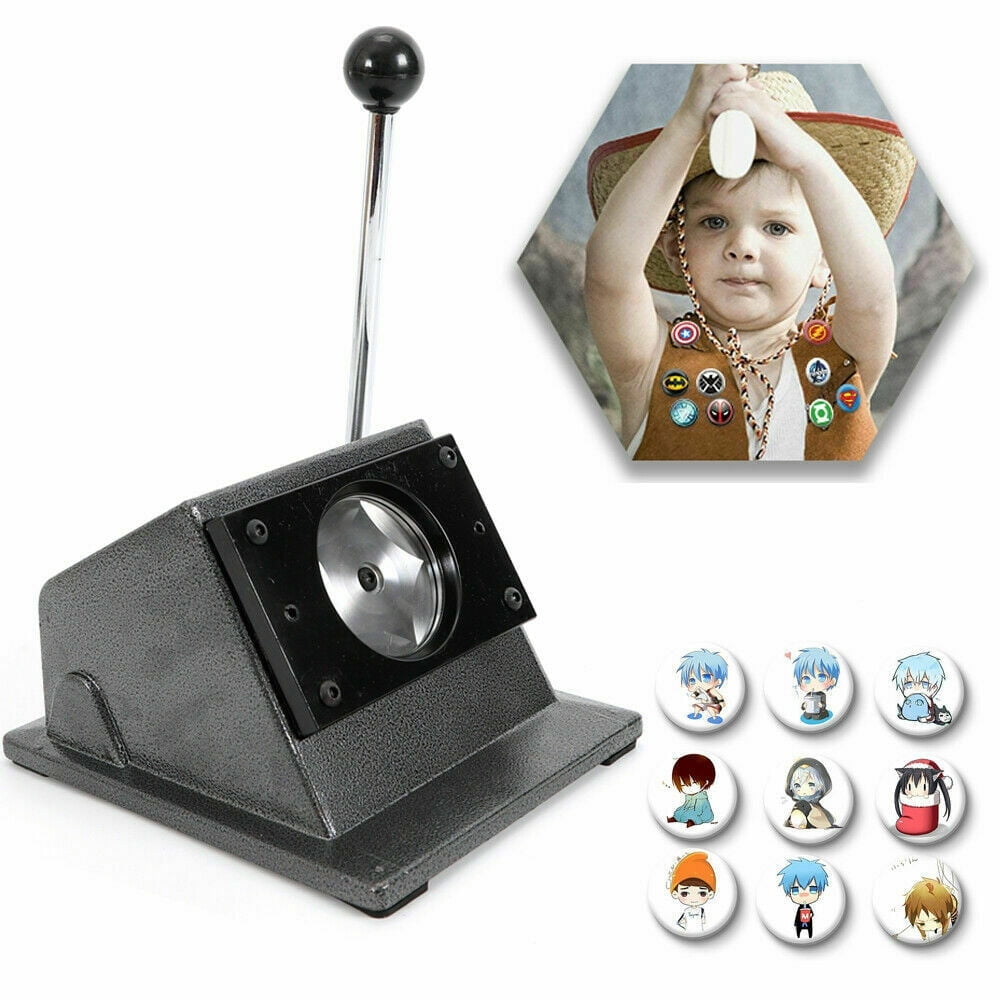 70MM Round Badge Card Cutting Machine, Fixed Size Punch for Paper and Card, Maximum Thickness 500g