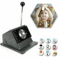 thumbnail image 1 of 70MM Round Badge Card Cutting Machine, Fixed Size Punch for Paper and Card, Maximum Thickness 500g, 1 of 6