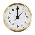 thumbnail image 1 of 70Mm Clock Inserts Weight Approx.80G Quartz Clock Inserts Silvery Trim Diy Clock Repair Easy Battery Installation Gold Trim, 1 of 9