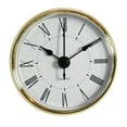 thumbnail image 1 of 70Mm Clock Inserts Weight Approx.80G Quartz Clock Inserts Silvery Trim Diy Clock Repair Easy Battery Installation Gold Trim, 1 of 9
