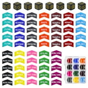 68PCS MTG Keyword Counters Tokens Black Shield Dice Set for Magic The Gathering MTG CCG Card Gaming