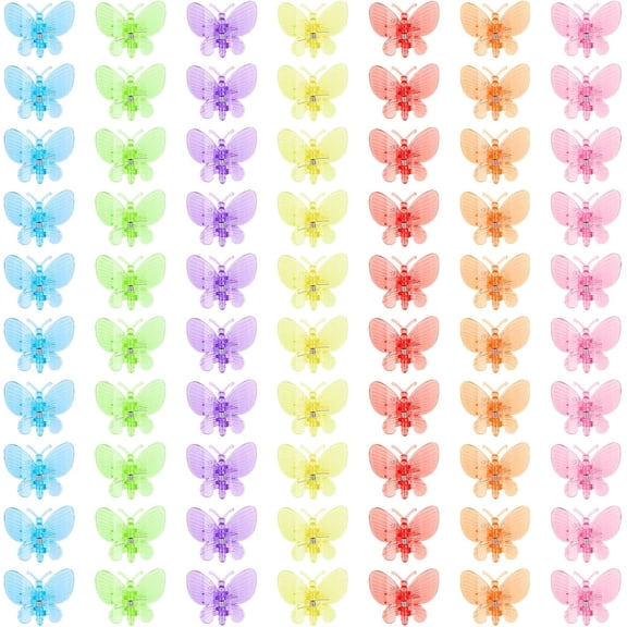 70Pcs Colorful Butterfly Plant Clips,Happon Orchid Support Clips Garden Plant Vine Flower Clips for Plants Support, Garden Clips for Support Orchid Vine