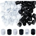 thumbnail image 1 of 70Pcs Door Stoppers Bumper Tips Door Stop Rubber Tips Replacement Silicone Door Stop Caps Tips Bumpers Spring Hinge End Caps for Door Wall Floor Protection White Black 13x11mm colorful, 1 of 9