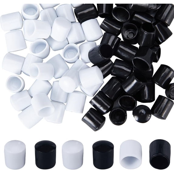 70Pcs Door Stoppers Bumper Tips Door Stop Rubber Tips Replacement Silicone Door Stop Caps Tips Bumpers Spring Hinge End Caps for Door Wall Floor Protection White Black 13x11mm colorful
