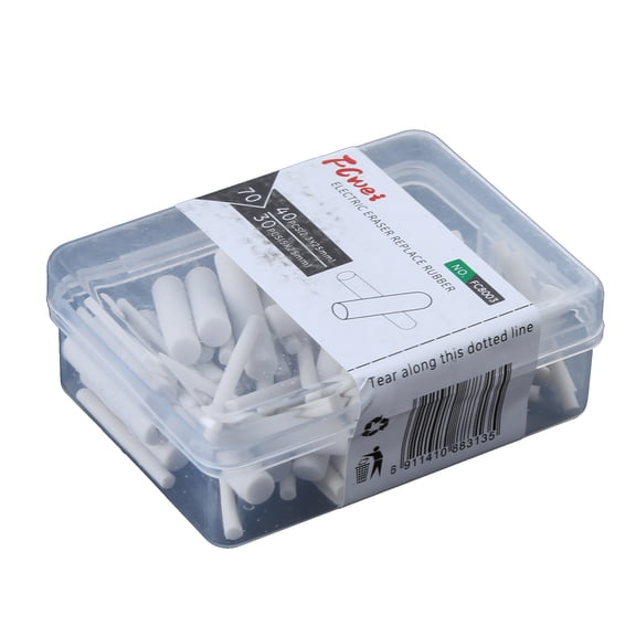 Electric Easer Pen Refills Sketch Erasers Replacement Refills Plastic Box Packed for Most Mechanical Eraser Pack of 70