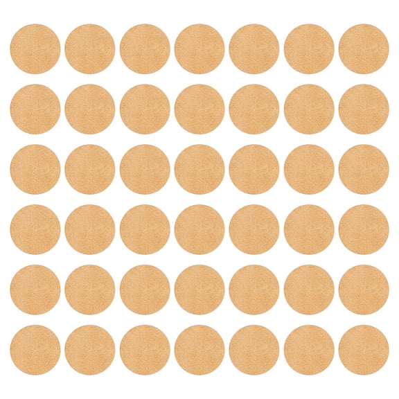 70Pcs Medium Density Fiberboard (MDF) Sheet for DIY Miniatures Model Display Base Display Pedestals Flat Round BurlyWood 2.5x0.3cm