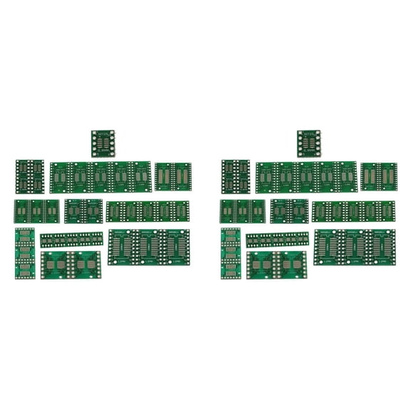 70Pcs PCB Board Kit SMD Turn to DIP SOP MSOP SSOP TSSOP SOT23 8 10 14 16 20 24 28 SMT to DIP