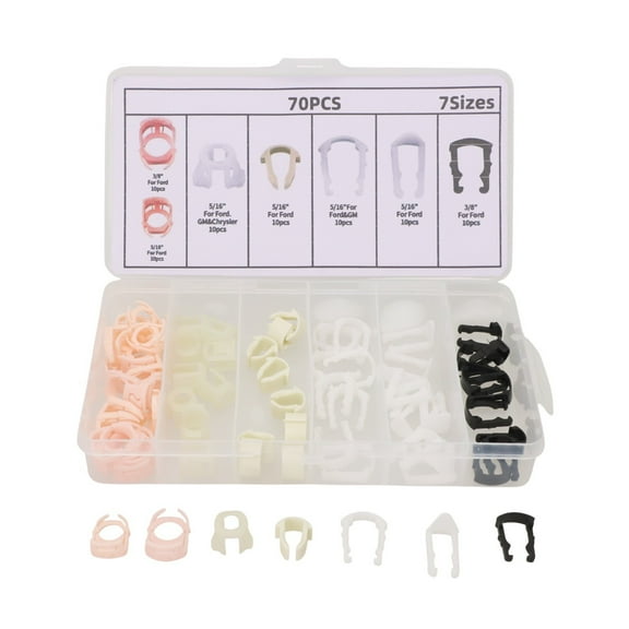 70Pcs/Set Fuel Line Retainer Clip Kits Accessories Clip Fuel Line Retainer Clips Assortment For Ford For Gm- Car Accessories