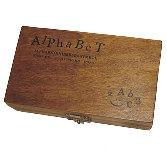 70Pcs Wooden Rubber Stamp Letter Number Stamper For Handmade Invitation