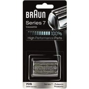 70S Electric Shaver Head Replacement Braun Series 7 - Silver Cassette Compatible with Models 720, 760, 790, 799, 797 - 1 Pack