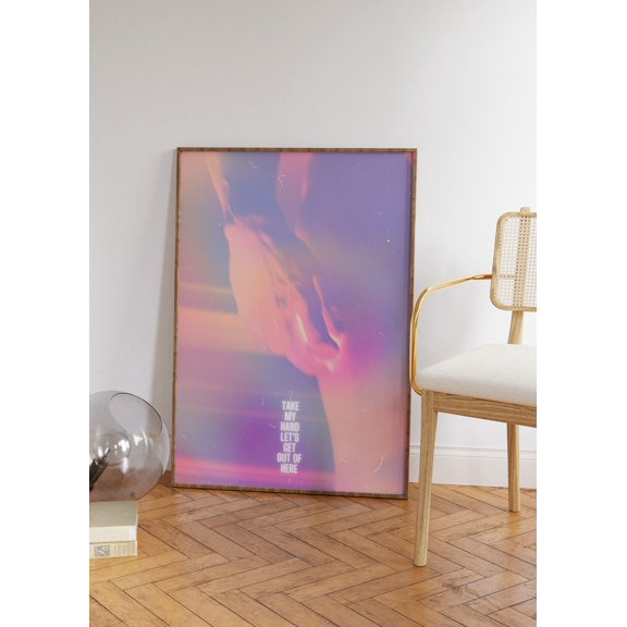 70S Gradient Spiritual Affirmation Poster Unframed Paper Print
