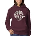 thumbnail image 1 of 70S Retro Good Times Badge Hoodie Women -Image by Shutterstock, Female 5X-Large, 1 of 4