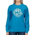 thumbnail image 1 of 70S Retro Good Times Badge Sweatshirt Women -Image by Shutterstock, Female 4X-Large, 1 of 4