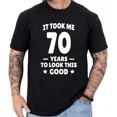 thumbnail image 1 of 70Th Birthday Shirt Turning 70 Birthday Gift 70Th Birthday Gifts Men And Women Unisex S-5XL Hot Trending Shirt, Vintage Birthday Gift, 1 of 3