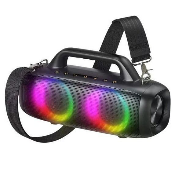 80W Loud Bluetooth Speaker, IP67 Waterproof Wireless Speakers with RGB Lights, Rich Bass, 360° Stereo Sound, Bwrt, 12H Playtime, Portable Bluetooth Speakers for Outdoor Party Beach