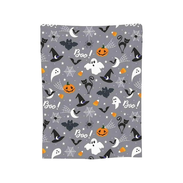 70X100Cm Printed Blanket Night Flannel Blanket Autumn Fun Warm Blanket