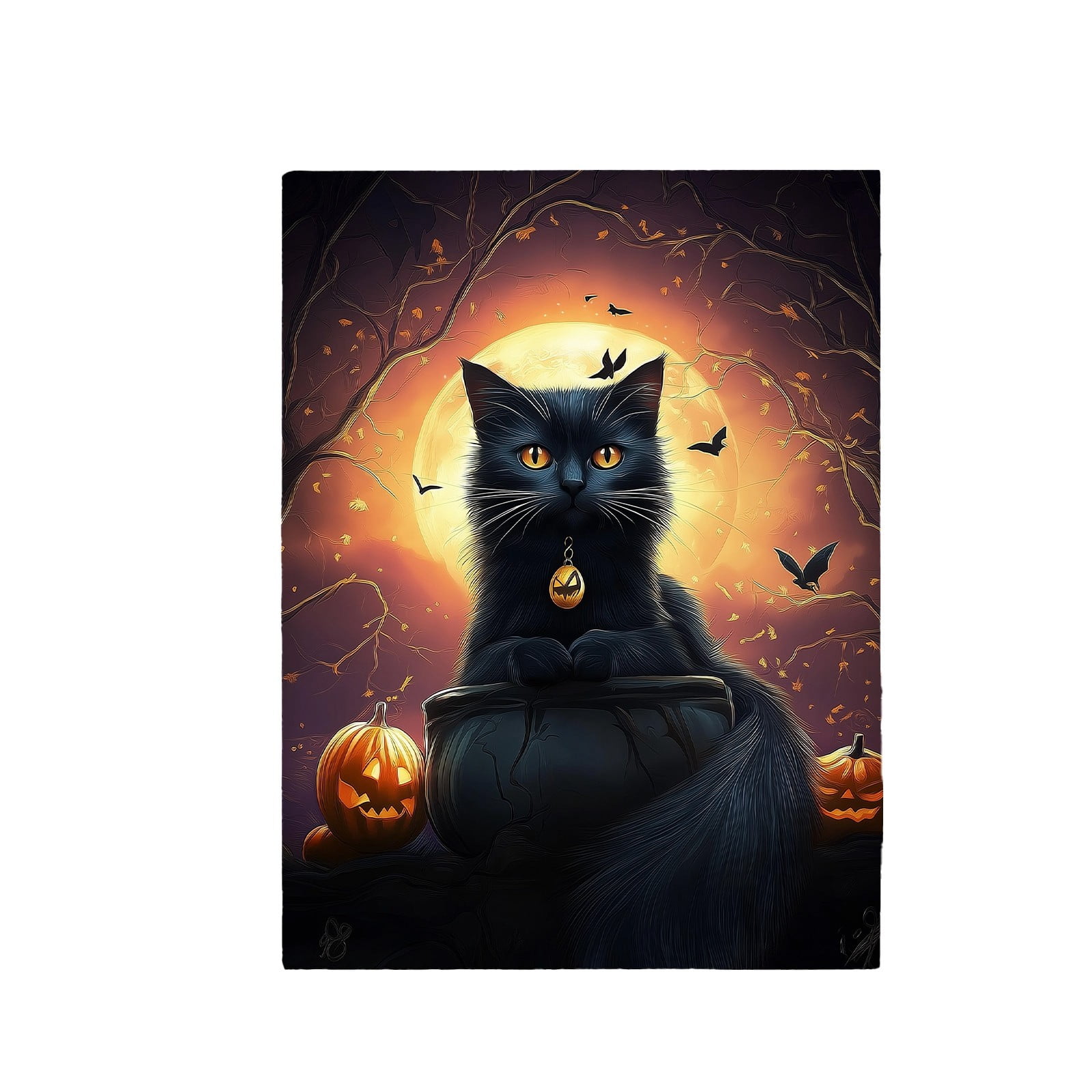 70X100cm Printed Blanket Night Flannel Blanket Autumn Warm Blanket