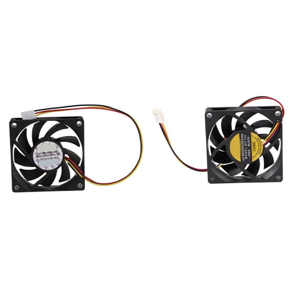 70X70mm 12V 3-Pin PC Computer Case CPU DC Brushless Cooler Cooling Fan Black with Internal 12V 3 Pin CPU Fan Cooler Fan