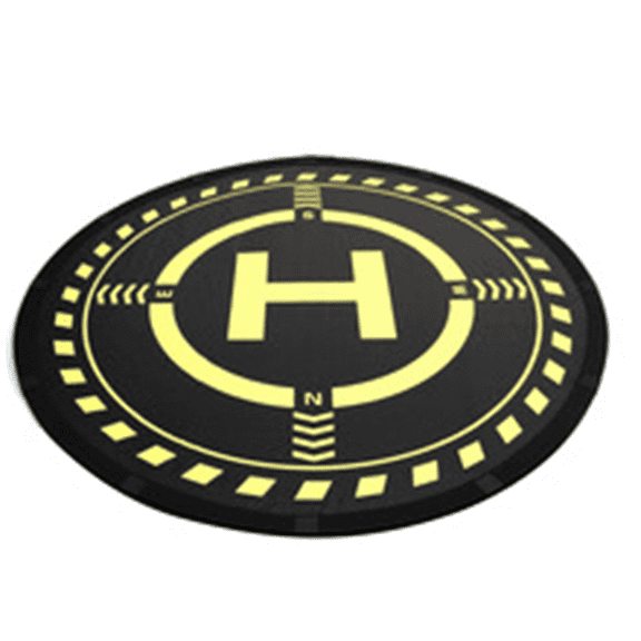 70cm Drone Landing Pad Adjustable Luminous Night Light Drone Helipad for FLIP/NEO/Air 3S/Mini4 Pro,Yellow & Black