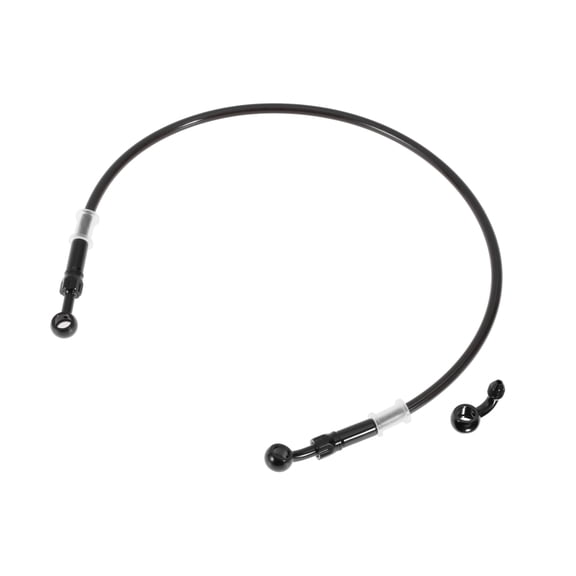 70cm Motorcycle Brake Clutch Oil Hose Line Nylon Stainless Steel Wire Braid PU Motorcycle Hydraulic Brake Line for Motorcycles Dirt Bikes ATV Black
