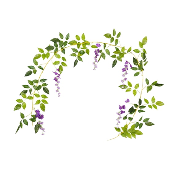 70in Artificial Cherry Blossom Vine Hanging Plants Faux Sakura Garland Fake Oriental Cherry Wreath Artificial Flower