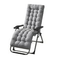 thumbnail image 1 of 70inch Lounge Chaise Chair Cushion Tufted Soft Comfort Deck Chaise High Back Cushion Outdoor/Indoor Rocking Chair Padded with Ties (Chair Not Included), 1 of 8