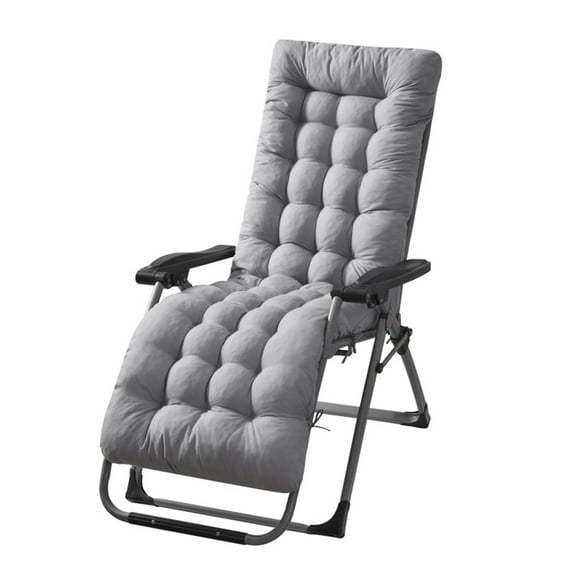 70inch Lounge Chaise Chair Cushion Tufted Soft Comfort Deck Chaise High Back Cushion Outdoor/Indoor Rocking Chair Padded with Ties (Chair Not Included)