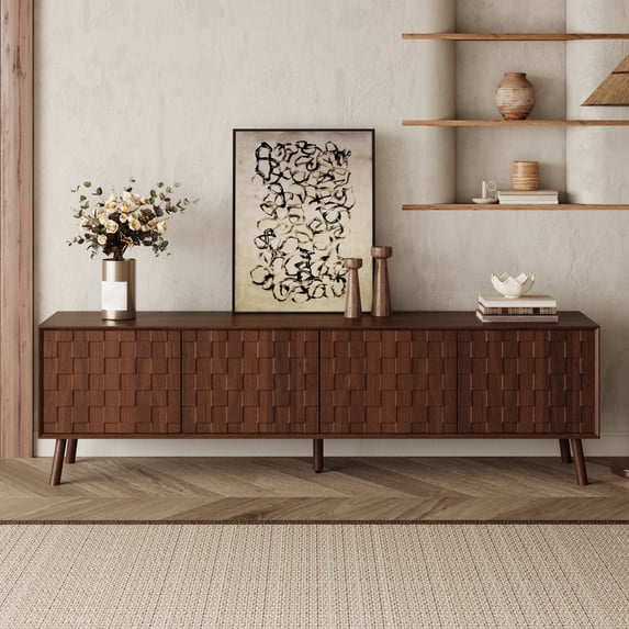 70inch Modern TV Stand for TVs up to 80 inches for Living Room ...
