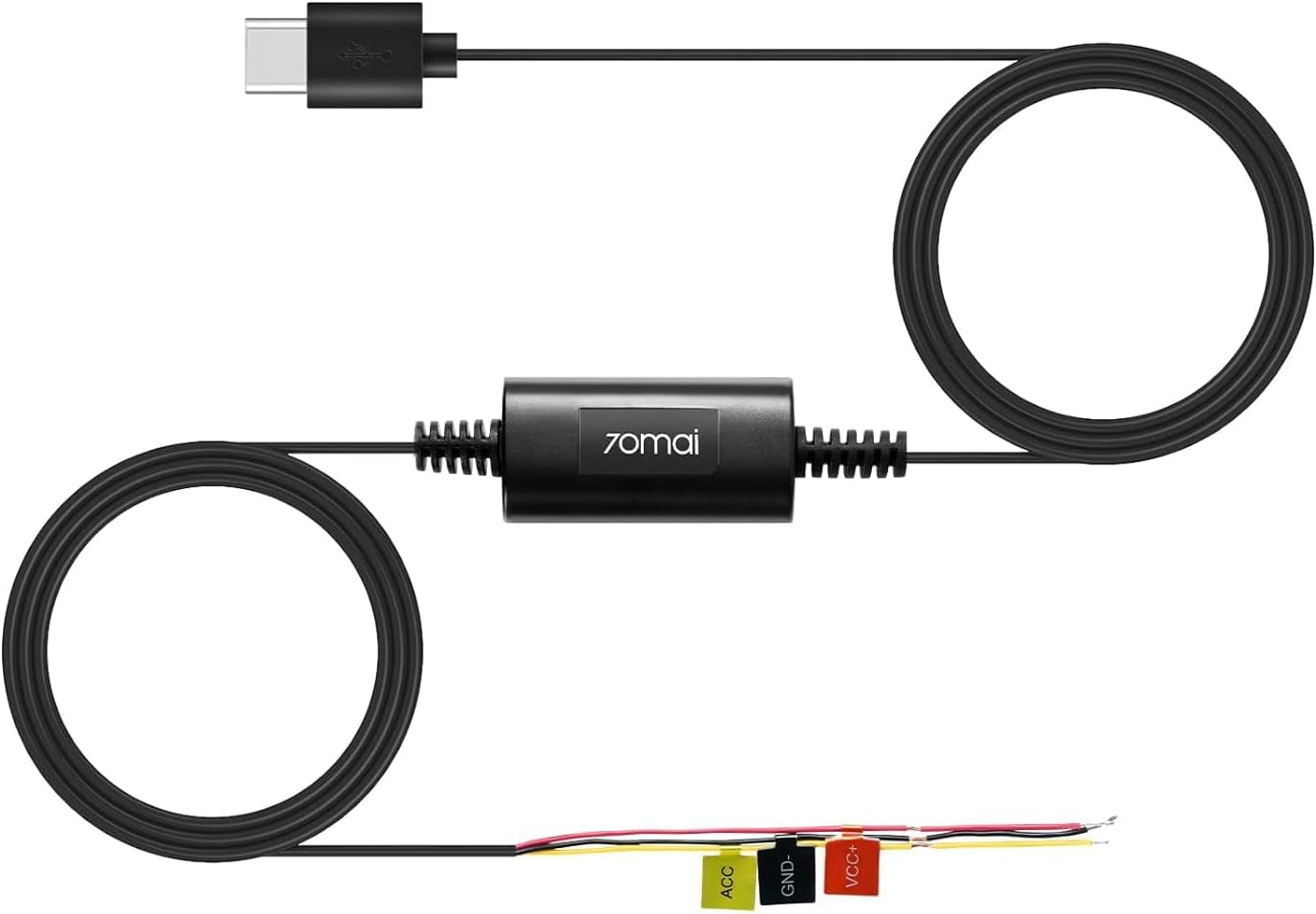70mai Hardwire Kit UP03, 10ft Mini USB for 70mai Car Dash Cams, 12V30V