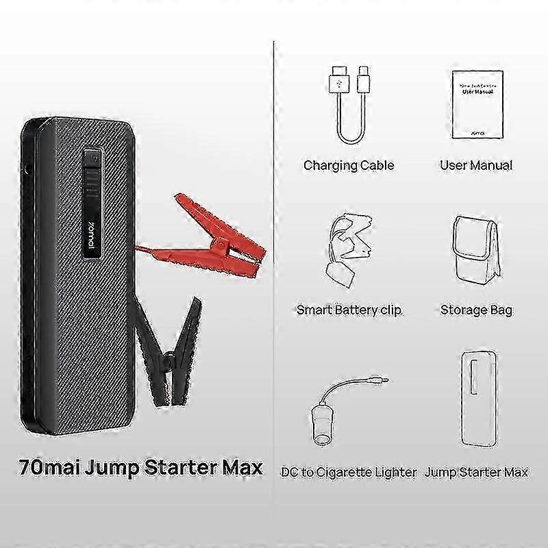 70mai Jump Starter Max Ps06 18000mah 70mai Car Jump Starter 1000a Power ...