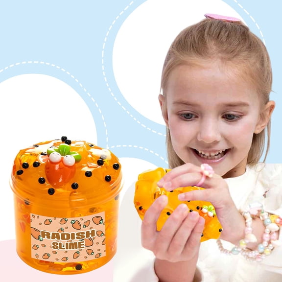 70ml Fruit Crystal Mud Slime, Colored Clay Toy DIY Noodles Mud, Creative Handmade Clay, Stretchy Slime Toy, Sensory Play Material, Arts and Crafts Slime
